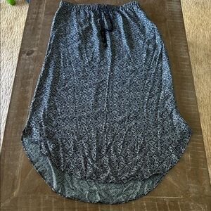 Eddie Bauer Black and White High-Low Skirt